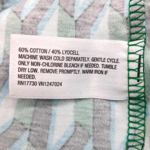 Diane Von Furstenberg Target DVF Longsleeve Midi Arrow Geo Green Wrap Dress Med. - Picture 10 of 10